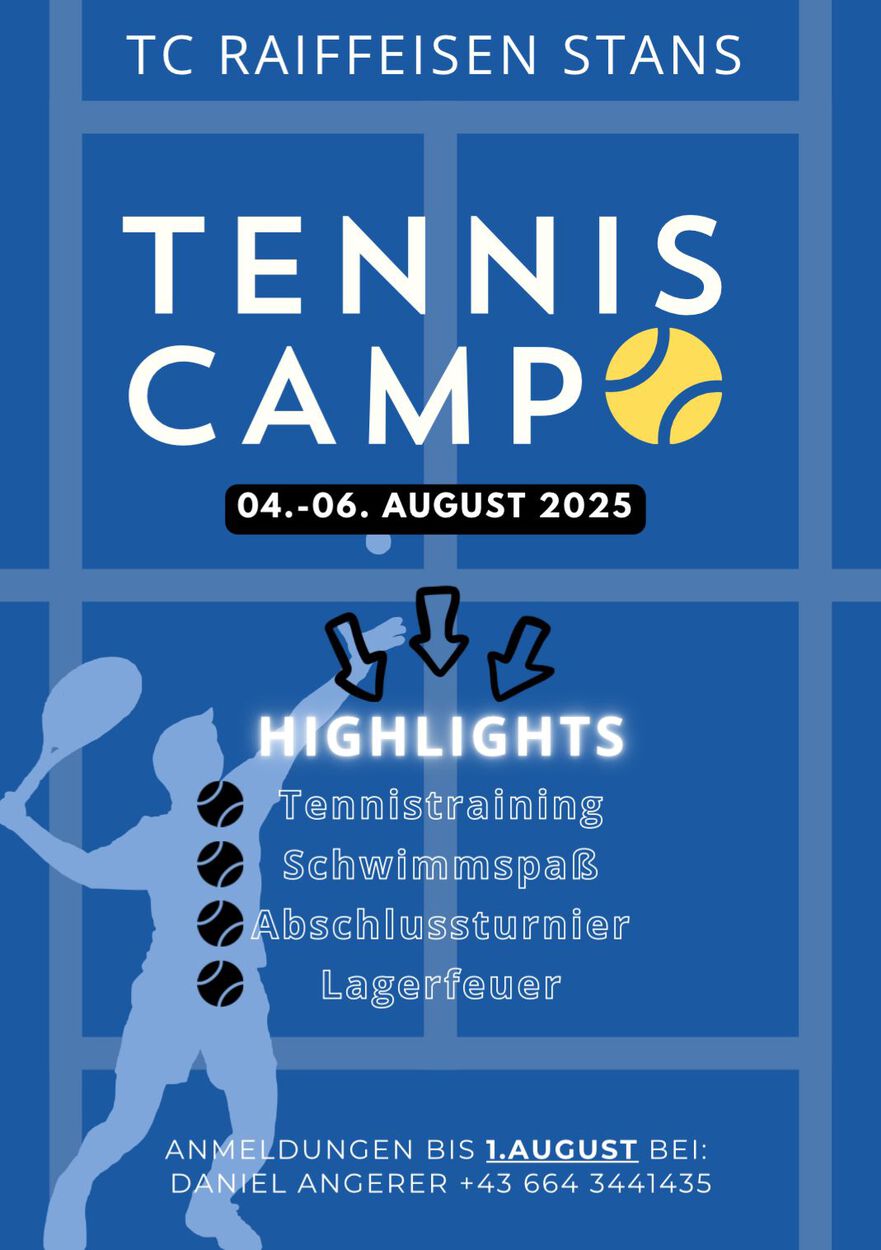 Tenniscamp 04.08- 06.08 