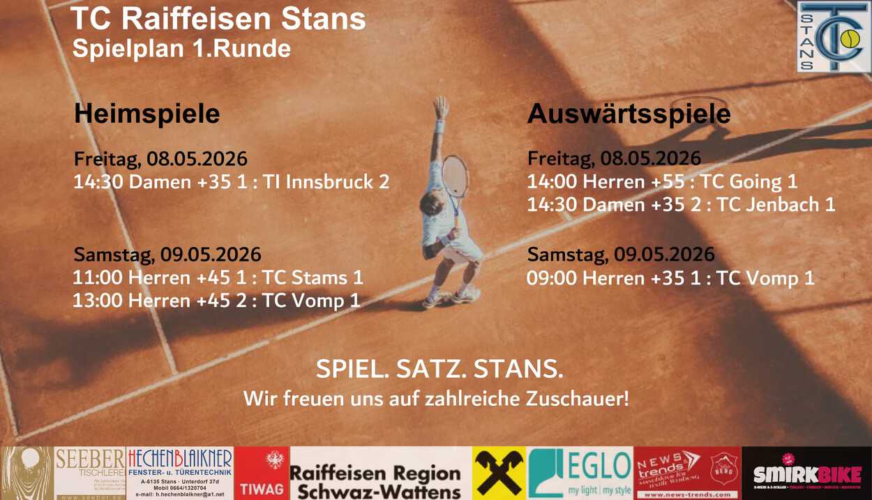 Spielplan TMM 1.Runde